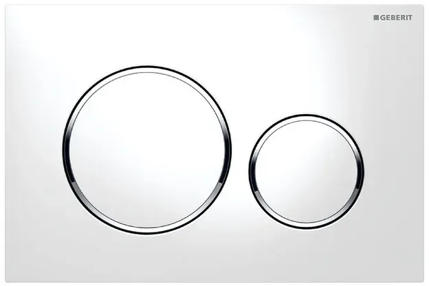GEBERIT SIGMA20 WC Betätigungsplatte 2-Mengenspülung in weiß / chrom