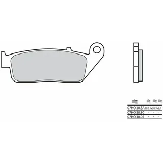 Brembo Bremsbeläge Bremsklötze 07HO30SA
