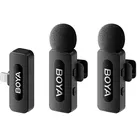 Boya BY-V2 V2.0 Drahtloses Lavalier-Mikrofon für Lightning - 2 x TX und 1 x RX