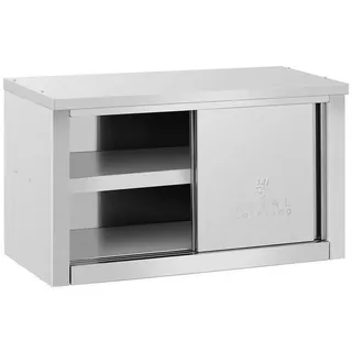 Royal Catering Edelstahl Hängeschrank - 900 x 400 x 500 mm - 60 kg Tragkraft pro Fach -
