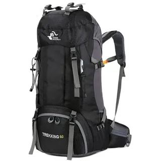 Bseash 60L Wanderrucksack Schwarz