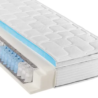 Beco BeCoFederkernmatratze BeCo Diamant Plus, 26 cm Luxushöhe, Gelschaum Topper fest integriert, kein Verrutschen80 x 200 cm