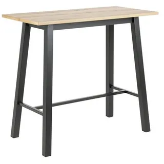 ac-design Bartisch Chara 117 x 105 x 58 cm Wildeiche / Braun