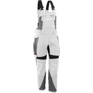 Grizzlyskin Latzhose "IRON" - - weiß/grau