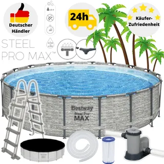 Set 549 x 122 cm steinoptik inkl. Filterpumpe