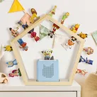 Baby Vivo Regal für Toniebox mit magnetischer Aufbewahrung für über 68 Tonies - Fünfeck