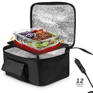 Auto Kühltasche,Elektrische 12V Thermo Kühltasche fürs Auto, Elektrische Picknicktasche Lunchtasche Mittagessen Tasche Thermotasche Faltbare Isoliertasche für Auto, Einkauf, Camping und Picknick