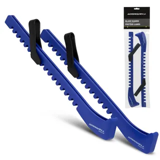 Winnwell Universal Skate Guards – Einheitsgröße, schnell trocknende Feuchtigkeitsabgabe, einfach zu bedienende Kufenabdeckungen für Eishockey und Eiskunstlaufkufen (blau)