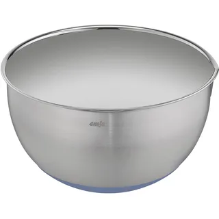 Emsa Rührschüssel aus Edelstahl 22 cm, Rutschfester Boden in Blau,