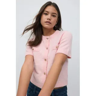 Gina Tricot - Y knitted cardigan - strickpullis - Rosa - 146/152 - Mädchen - Rosa - 146/152