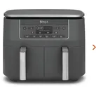 Ninja DZ300EU DualZone Heißluftfritteuse | 7,6 L Airfryer mit 2 Zonen & 6 Programmen