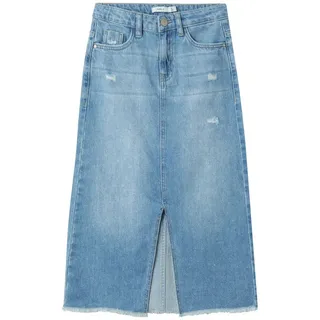 NAME IT Mädchen Nkfkat DNM Long Skirt 3724-Be Noos, Light Blue Denim, 146 EU - 146
