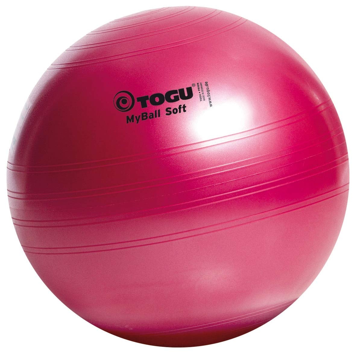 Bild Gymnastikball My-Ball Soft, rubinrot, 65 cm, 418652