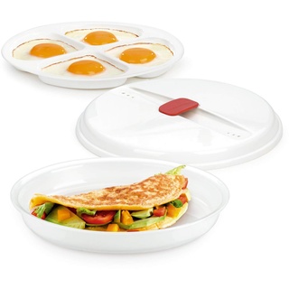 Tescoma Omelette- und Spiegelei-Garer PURITY MicroWave, Weiß