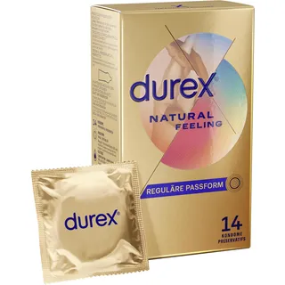 DUREX «Natural Feeling» latexfreie Markenkondome mit Easy-OnTM-Form 14 Kondome)