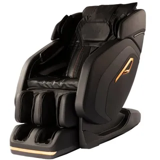 WELLIRA Massagesessel (mit Liegefunktion, Massagestuhl mit Heizfunktion), 3D Shiatsu Massage schwarz