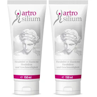 Artrosilium Organisches Silizium Gel 150ml - Silicium Gelenk Zum Einmassieren - Massage Zur Täglichen Anwendung - 4 Wochen Kur (Packung mit 2)