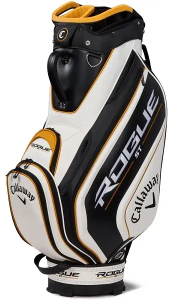 Callaway Rogue Staff Cartbag weiss/schwarz/gold