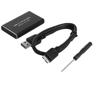 Yklhsocneg MSATA auf USB 3.0 SSD Disk Box Storage Case Adapter für 30x50mm 30x30mm MSATA SSD