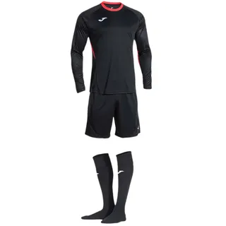 Joma Performance Langarm-set - Black / Fluor Coral - 9-10 Jahre