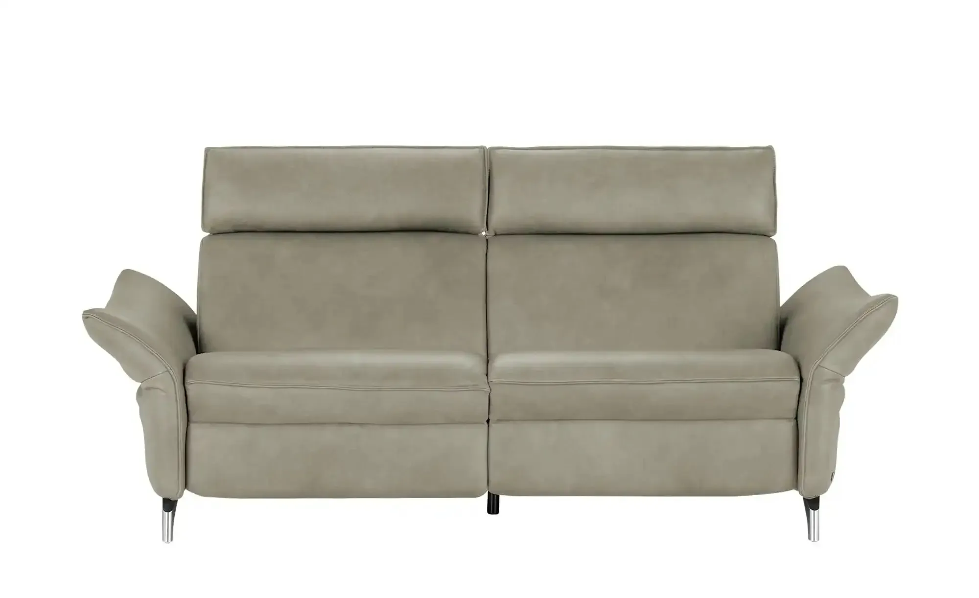 himolla Einzelsofa aus Echtleder 1926 ¦ grau ¦ Maße (cm): B: 194 H: 94 T: 95.0