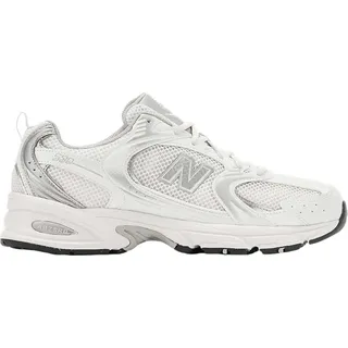 NB White/Silver Metallic 42
