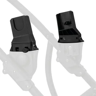 hauck Universal Adapter für Duett 2 und Duett 4 zur Befestigung von Babyschalen (Cybex, Kiddy, Joie, Kinderkraft, Maxi-Cosi), Kinderwagen Reisesystem (Schwarz)