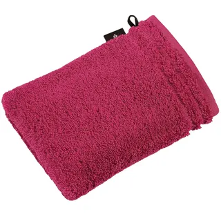Waschhandschuh 16 x 22 cm cranberry