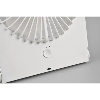 Trio R044-01 Breezy Tischventilator - IP20, 3 Geschwindigkeitsstufen, batteriebetrieben, USB-C-Ladung, weiß