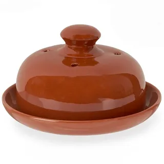 Annastore Vorratsglas Tontopf zur Aufbewahrung von Lebensmitteln Zwiebeltopf Kartoffeltopf, Knoblauchtopf, Vorratsgefäß aus Ton, Butterdose, Buttertopf