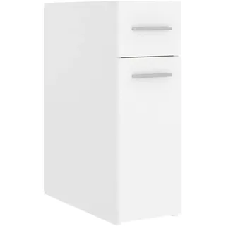 vidaXL Apothekerschrank Weiß 20x45,5x60 cm Holzwerkstoff