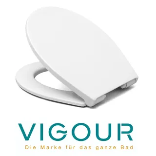 Vigour One WC-Sitz mit Absenkautomatik und Take-Off-Funktion, weiß