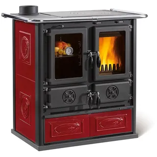 La Nordica-Extraflame La Nordica Küchenofen Rosetta Keramik Bordeaux 7,9 kW