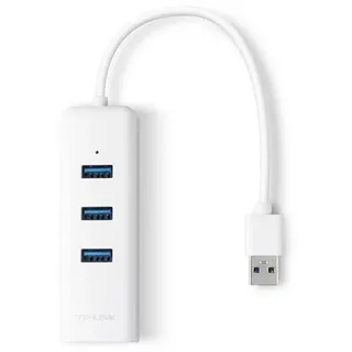 TP-LINK USB Gigabit Ethernet Adapter + 3-port USB HUB, 1x 1000Base-T, USB 3.0