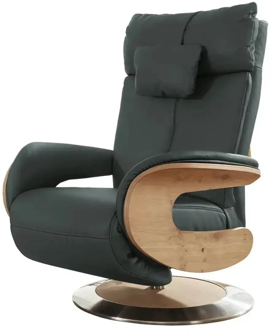 himolla Relaxsessel Leder Mit verschiedenen Funktionen Hilke ¦ blau ¦ Maße (cm): B: 75 H: 112 T: 87.0