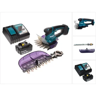 Makita DUM 604 RF1X Akku Grasschere 18 V mit Gras- und Strauchscherblatt + 1x Akku 3,0 Ah + Ladegerät