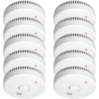 ELRO FS1801 Rauchmelder - Entspricht der Europäischen Norm EN14604 - 10 Stück