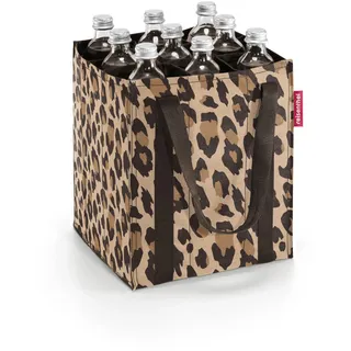 Reisenthel bottlebag leo macchiato - 9 Fächer, einfaches Recycling der Flaschen, Tragegurte