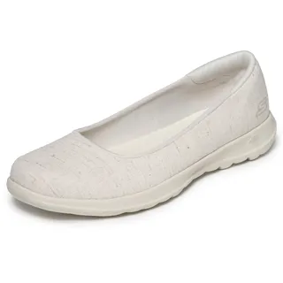 Skechers Damen Go Walk Lite – 136001 Ballerinas, Natürlich, 41 EU - 41 EU