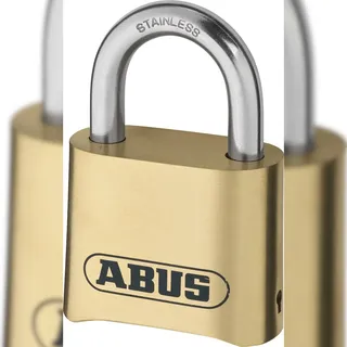 ABUS Zahlenschloss 180IB/50 - Vorhängeschloss aus Messing wetterfest