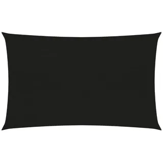 vidaXL Sonnensegel 160 g/m2 Schwarz 2,5x4,5 m HDPE