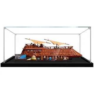 Acryl-Vitrine für Lego 75397 Jabba's Segelyacht Bauset, klare Vitrine, staubdichte Vitrine, kompatibel mit Lego 75397 (nur Vitrine) (Transparent A)