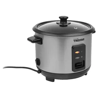 Tristar RK-6146, Schwarz, Silber, 1 l, Tasten, 0,8 m, Edelstahl, Glas - Schwarz/Silber