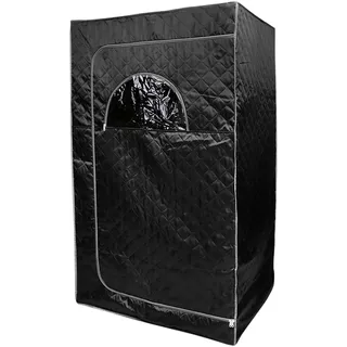 HUOLE Dampfsauna, tragbar, faltbar, für Haus, isoliert, vier Schichten, verdickt, Saunazelt, Spa für eine Person, Faltkabine mit Fernbedienung, kleiner Klappstuhl