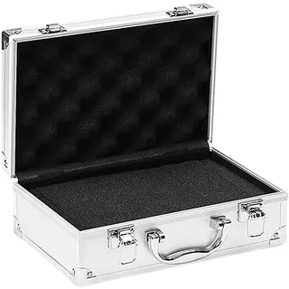 Koffer Für Messgeräte, Robuster Tragekoffer, Werkzeug Aufbewahrung Mit Schwammfutter Aluminium Koffer Mit Würfelschaum Leer-Koffer Alukoffer Alu Box Werkzeugkoffer Für Schmuck, Uhren, Kosmet