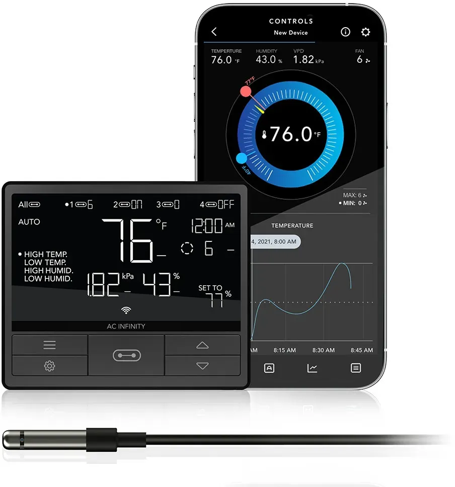 AC Infinity Controller 69 PRO für vier Geräte mit Bluetooth und WiFi