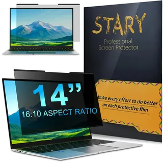 STARY Magnetischer Blickschutzfolie für 14 Zoll Seitenverhältnis 16:10, abnehmbar Anti Spy Blaulicht Blendschutz, Laptop Sichtschutzfolie Displayschutz für Lenovo HP Dell Acer Asus