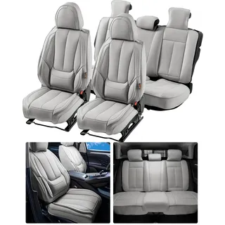 VEVOR-Sitzbezüge, universelle Autositzbezüge, Vorder- und Rücksitz, 13-teiliger Kunstleder-Sitzbezug, vollständig geschlossenes Design, abnehmbare Kopfstütze & Airbag-kompatibel, Autos, SUVs, Lkws