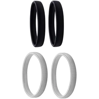 Anti Rutsch Armband,2 Paar Ärmelhalter Damen und Herren Hemd Ärmelhalter Elastische Metallarmbänder für Langarmshirt Metall Elastisch Bracelet Sleeve Holders Armband für Kellner Schwarz Silber