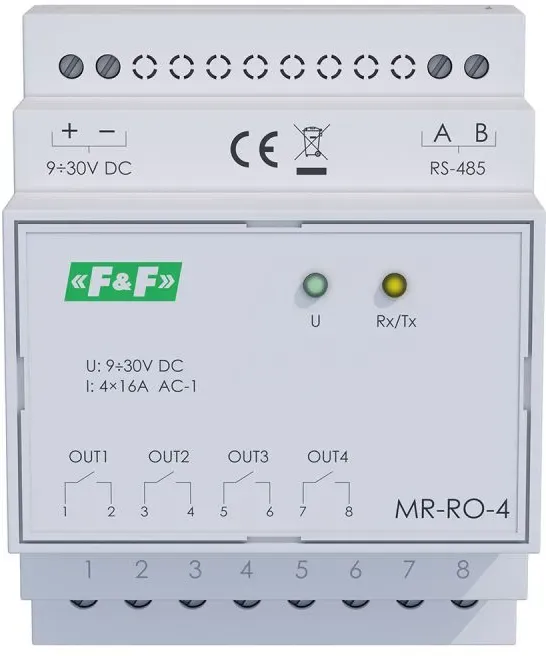Relais-Ausgangsmodul MODBUS RTU-Steuermodul MAX-MR-RO-4